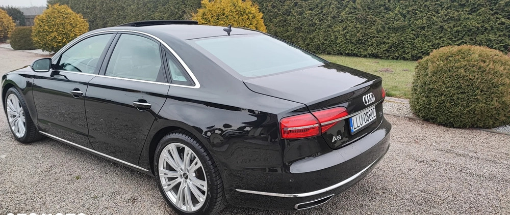 Audi A8 cena 127700 przebieg: 77200, rok produkcji 2015 z Łuków małe 379